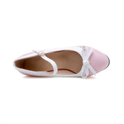Ladies summer sweet thick heel shoes