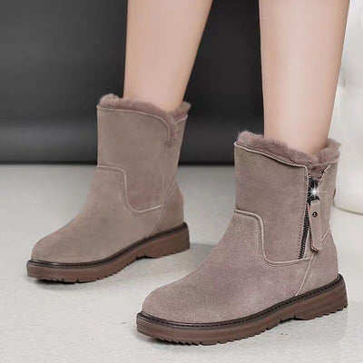 Cotton-padded shoes for ladies with velvet
